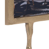 Photo Frame - Gold Aluminum Wood Bird Feet Base, 5x7 in.