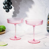 Pink Ripple Cocktail - SET OF 2