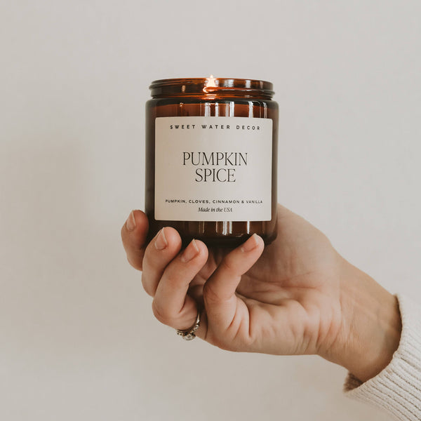 Pumpkin Spice 9 oz Soy Candle - Fall Decor and Gifts