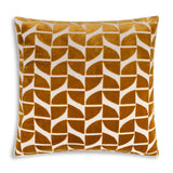 Eclipse Geometric Velvet Pillow – Gold