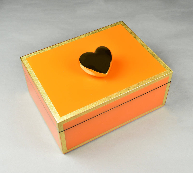 Orange with SGL Trim - Medium Handle Box - L-21FSOSGLGHT