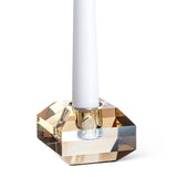 Amber Flat Cut Square Taper Holder