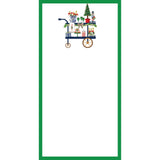 4.25 x 8.5 Christmas Bar Cart List Notepad