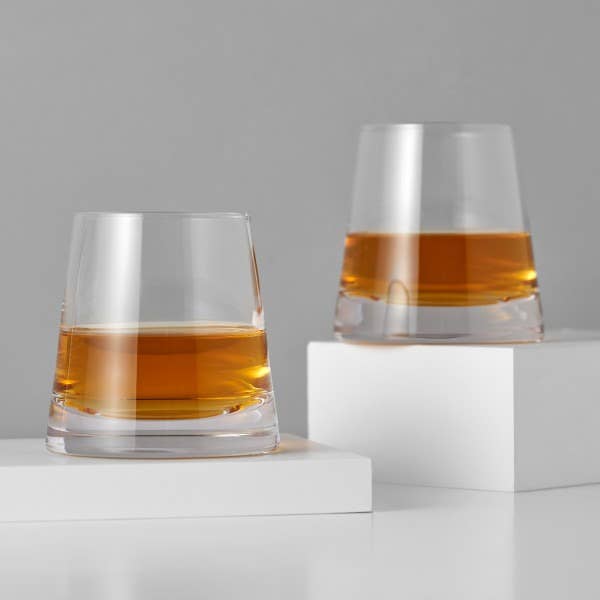 Crystal Whiskey Glasses - Set of 2