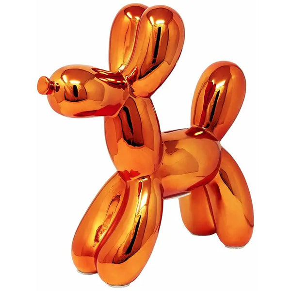 Copper Ceramic Dog Piggy Bank 12"