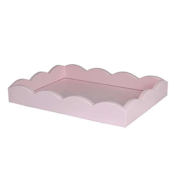 SMALL PALE PINK SCALLOPED EDGE TRAY