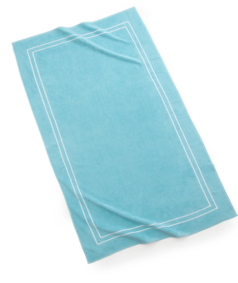 Amalfi Beach Towel Beach Light Blue- JIMM DELAURENTIS HOME