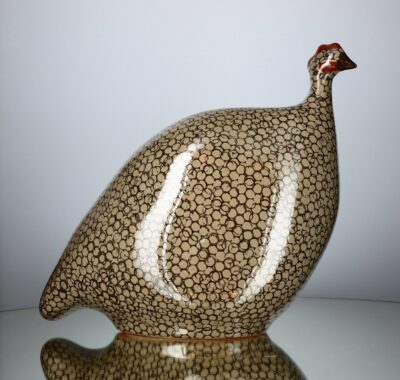 GRAY SPOTTED BLACK GUINEA FOWL-MED