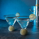 Diamond Martini Glasses - SET OF 2