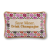 Drink_Champagne_Needlepoint_Pillow_Jimmy_Delaurentis
