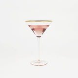 Light Pink Martini Glass 1