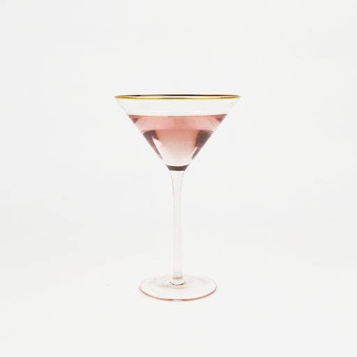 Light Pink Martini Glass 1