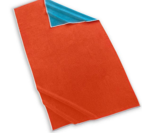 Maui Beach Towel Blue/Orange / Unique-Jimmy DeLaurentis Home 