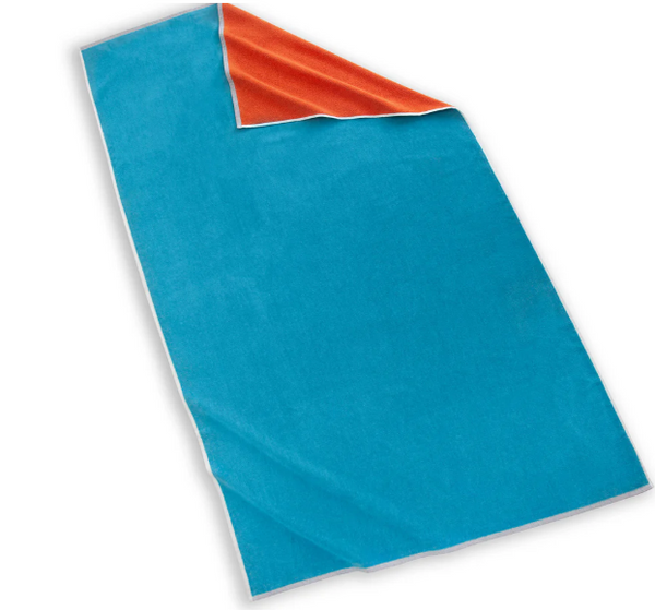 Maui Beach Towel Orange / Blue/ Jimmy DeLaurentis Home