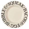 Dinner Plate Black Toast/bacon