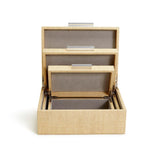 Terra Cane Hinged Boxes with Lining