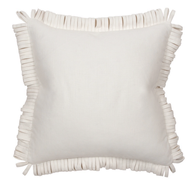 rita pillow oyster/jimmy delaurentis home