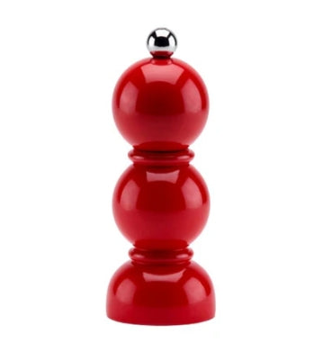 Red Mini Bob Salt or Pepper Mill