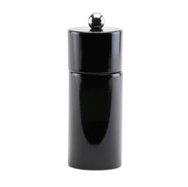 Black Mini Column Salt or Pepper Mill