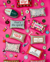 That's The Spirit Needlepoint Pillow