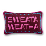 Sweata_Weatha_Needlepoint_Pillow_Jimmy_Delaurentis