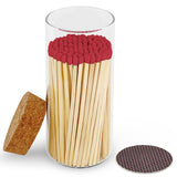 4" Matches in Large Chic Cork Top Jar - Color(s) of Choice