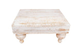 Chula Cake Table Set-Display-Reclaimed Wood-Set 3-White