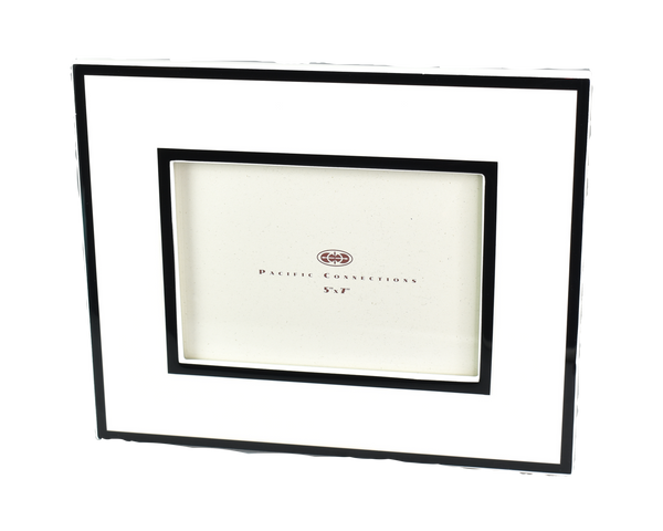 White with Black - Picture Frame - PF-5WBT