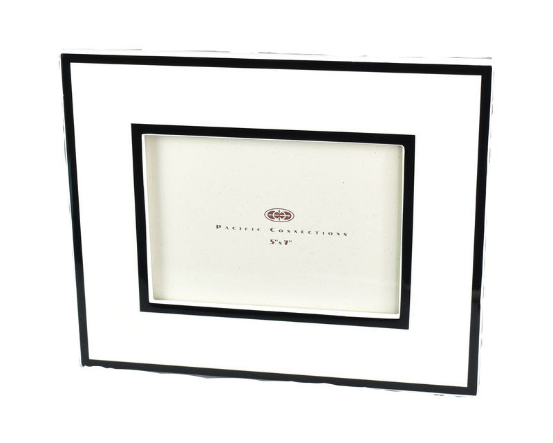 White with Black - Picture Frame - PF-5WBT