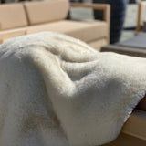 One Preevay Casual Khaki Ultra-Soft Faux Rabbit Fur Throw | Luxury 800gsm Plush | 50x60