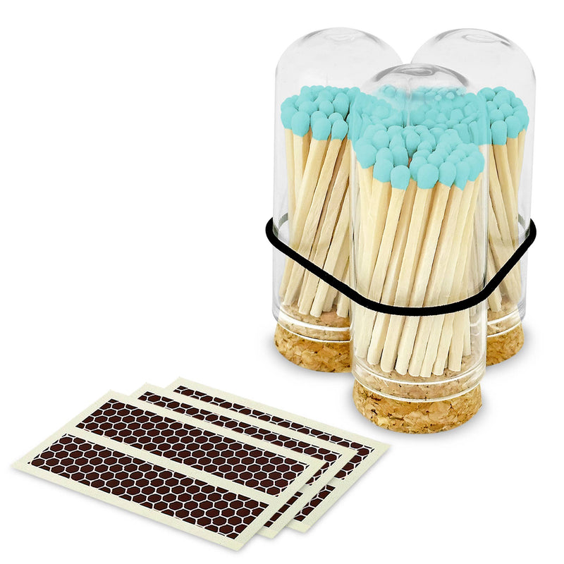 2" Matches + Mini Cloche - Colors of Your Choice + Strikers: Black Tip