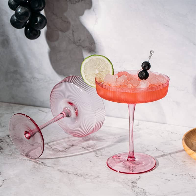 Pink Ripple Cocktail - SET OF 2