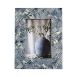 Resin Woven Memories Photo Frame - Blue/Ivory, 4x6 in.