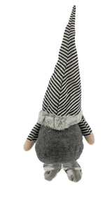 Long Legs Fabric Striped Christmas Gnome 26"