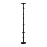Floor Pillar Candle Holder - Black Metal Abacus, 36 in.