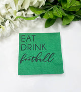 Eat Drink Football Cocktail Napkins, game day