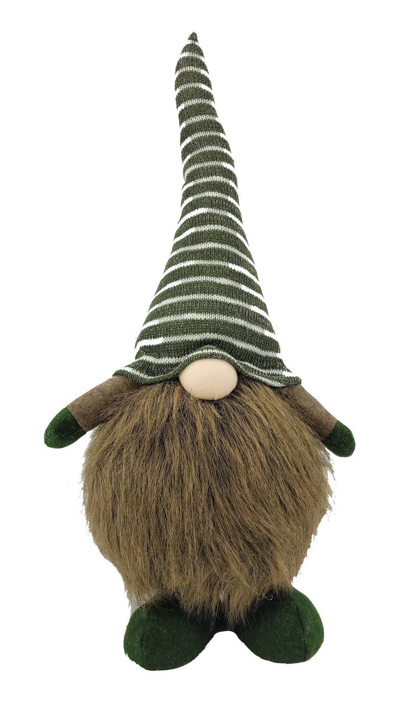 Green Hat Sitting Holiday Gnome 20.5"