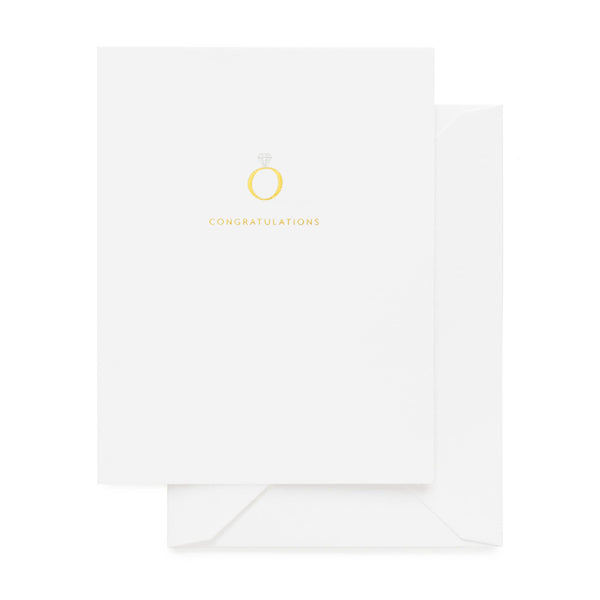 Engagement Ring | Letterpress Wedding Card