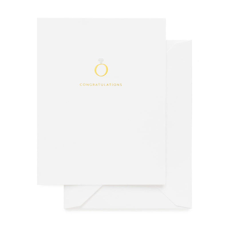 Engagement Ring | Letterpress Wedding Card