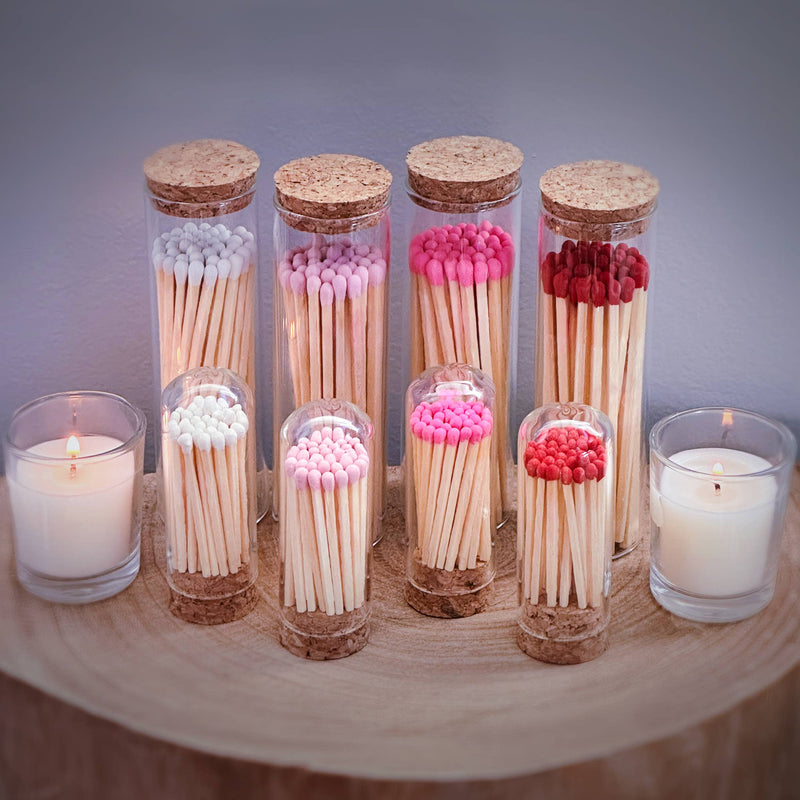 2" Matches + Mini Cloche - Colors of Your Choice + Strikers: Black Tip