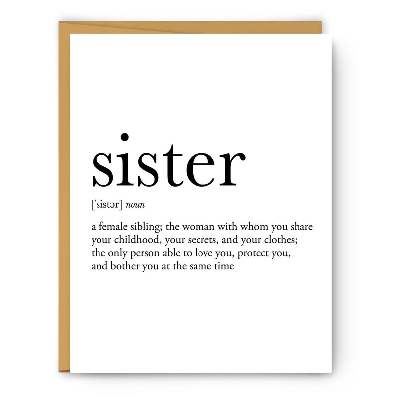 Sister Definition - Everyday Card