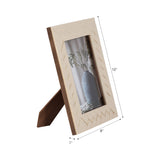 5 in. x 7 in. Ivory Resin  Woven Photo Frame