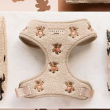 Theo Embroidered Teddy Adjustable Neck Harness: M