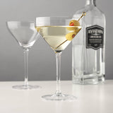 Raye™ Stemmed Angled Crystal Martini Glasses Set of 2