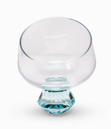 Angular Bowl With Colored Diamond Stem