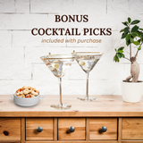 Handmade Hammered Martini Glasses