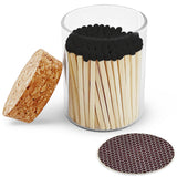 2" Matches in Cork Top Jar - Colors of Your Choice