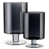 Large Lustre Hurricane-Smoke-10"H