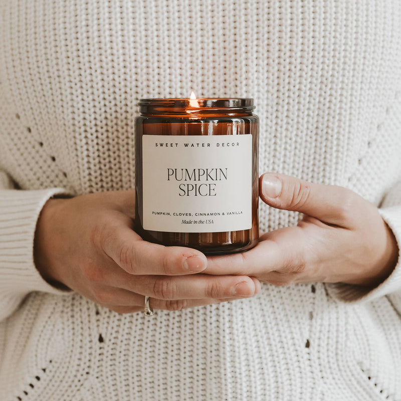 Pumpkin Spice 9 oz Soy Candle - Fall Decor and Gifts