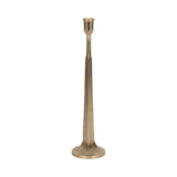 Taper Candle Holder - Gold Metal Squared Off, 16 in.